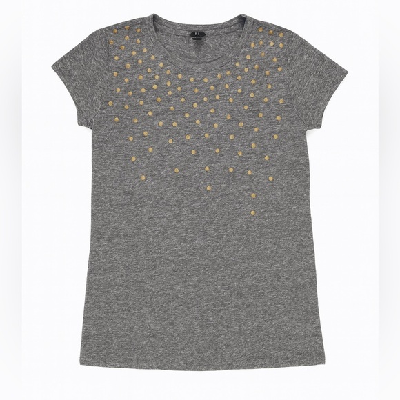 J. Crew Gold Polka Dot Short Sleeve Tee XS NWOT - Picture 1 of 6